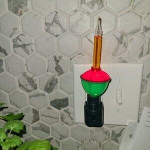 Roman Lights Candle Bubble Night Light Mint in Box Bubbler Light